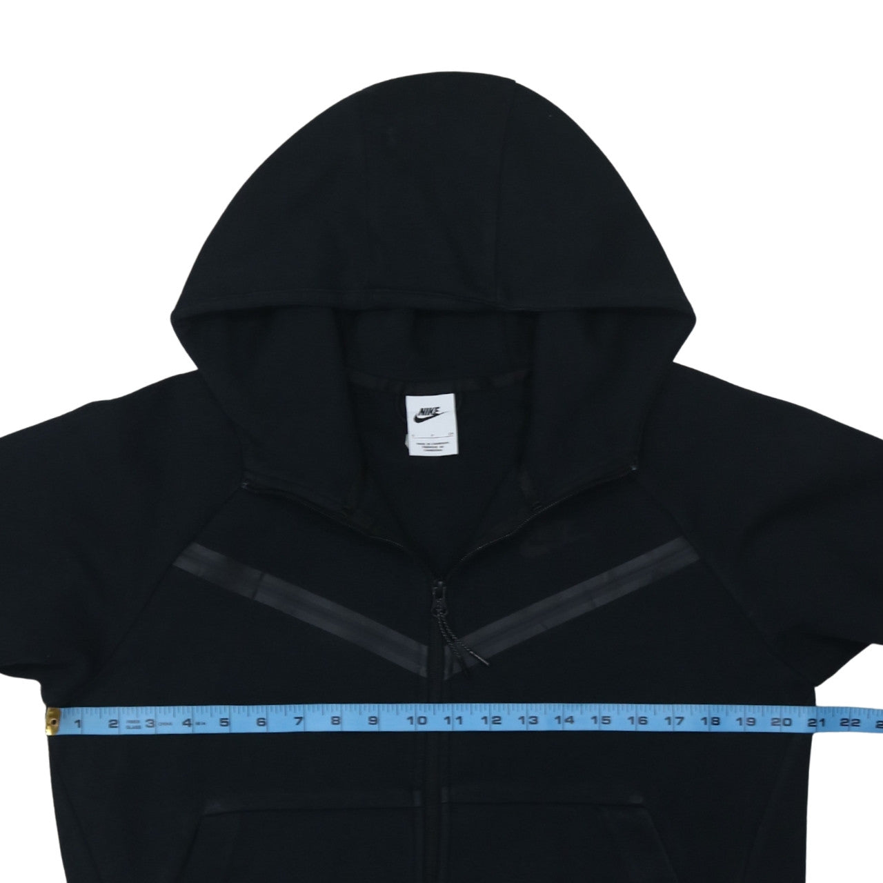 Nike Womens Black Full Zip Hoodie Small Cotton Blend Sportswear