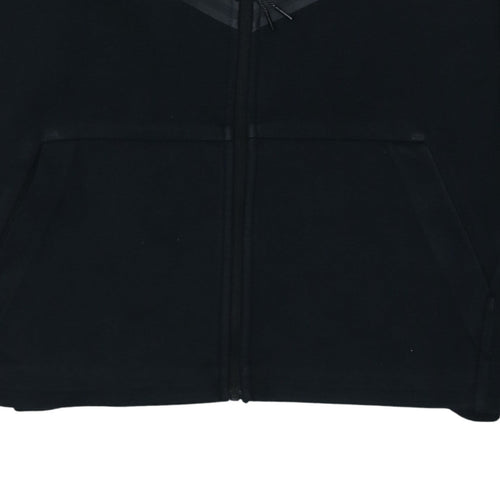 Nike Womens Black Full Zip Hoodie Small Cotton Blend Sportswear