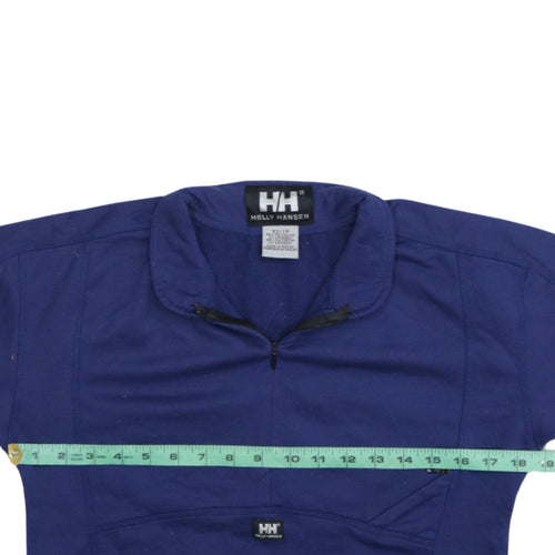 Helly Hansen Men's Blue 1/4 Zip Pullover Sweatshirt XS Outdoor Fleece