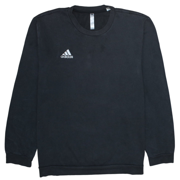 Adidas Men's Black XL Pullover Sweatshirt Crew Neck Fleece