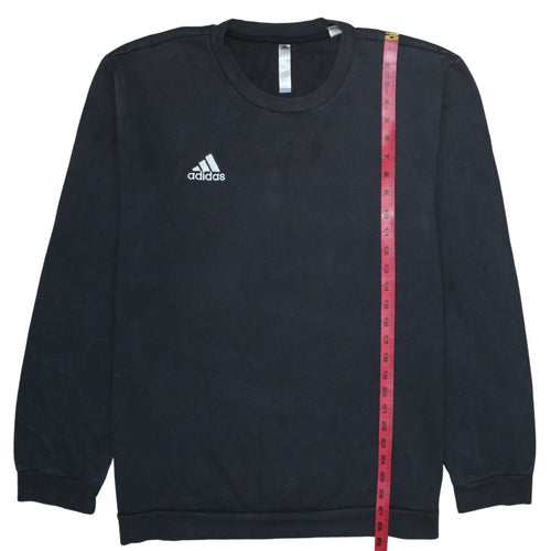 Adidas Men's Black XL Pullover Sweatshirt Crew Neck Fleece