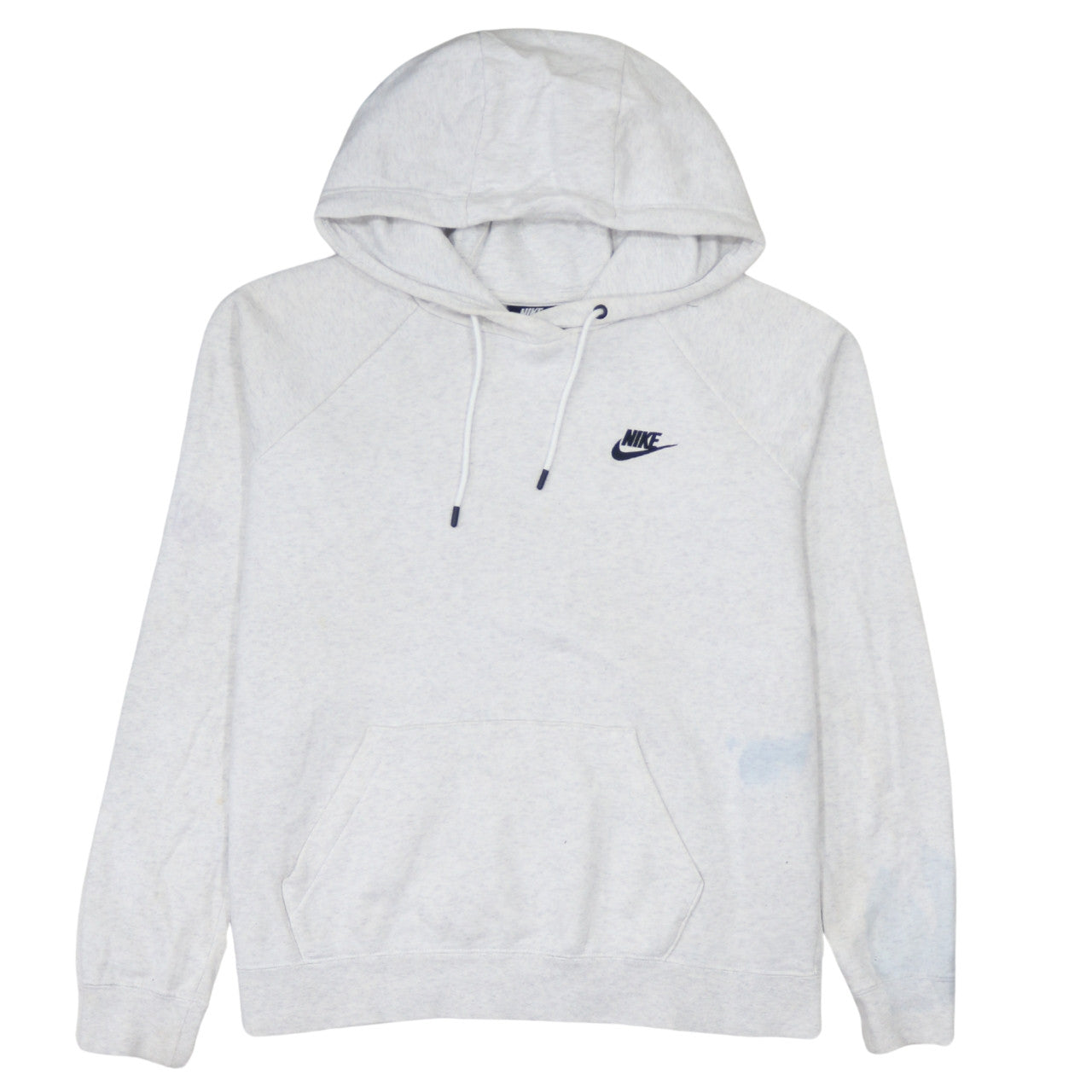 Nike Women’s Grey Pullover Hoodie Medium Cotton Blend Sportswear