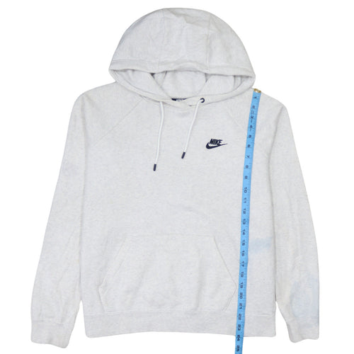 Nike Women’s Grey Pullover Hoodie Medium Cotton Blend Sportswear