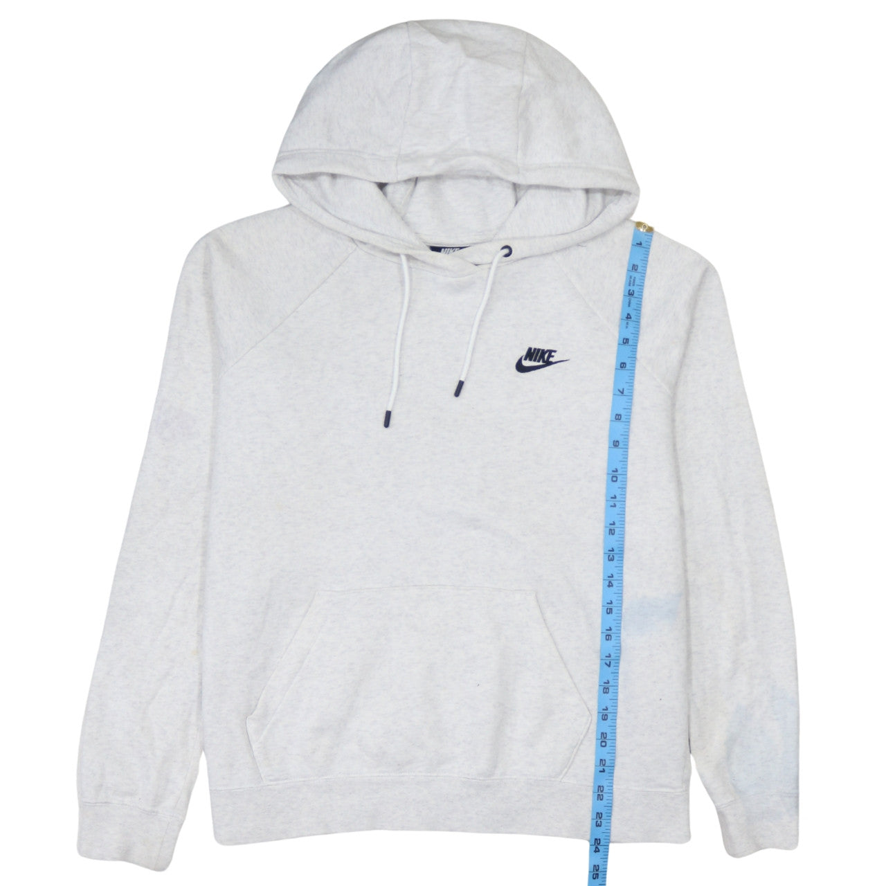 Nike Women’s Grey Pullover Hoodie Medium Cotton Blend Sportswear