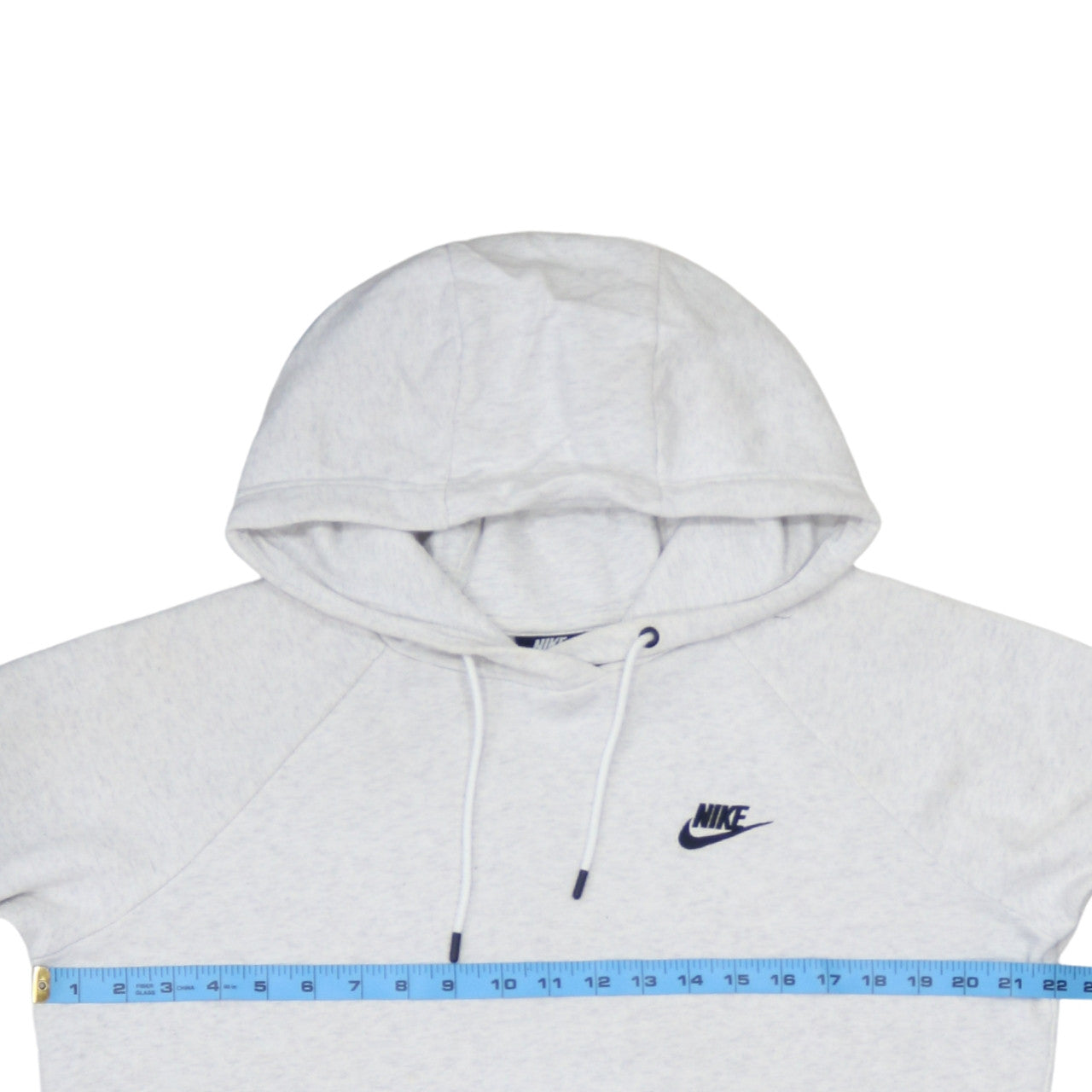 Nike Women’s Grey Pullover Hoodie Medium Cotton Blend Sportswear
