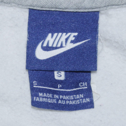 Nike Men's White Pullover Hoodie Small Fleece Sportswear