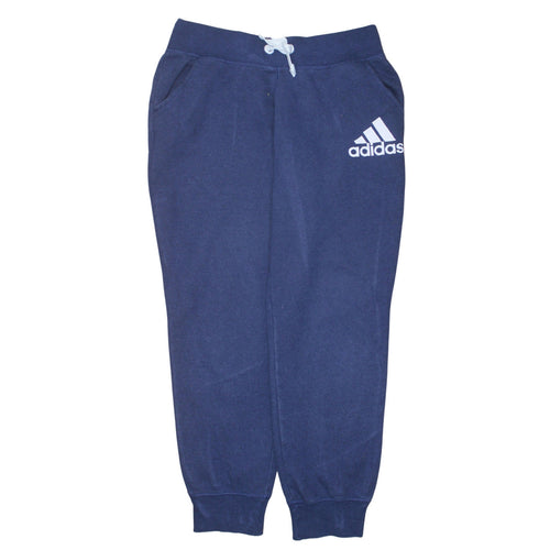 Adidas Womens Blue Jogger Sweatpants M 12-14 Regular Fit Activewear Trousers