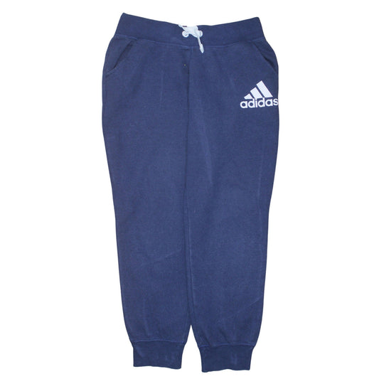 Adidas Womens Blue Jogger Sweatpants M 12-14 Regular Fit Activewear Trousers