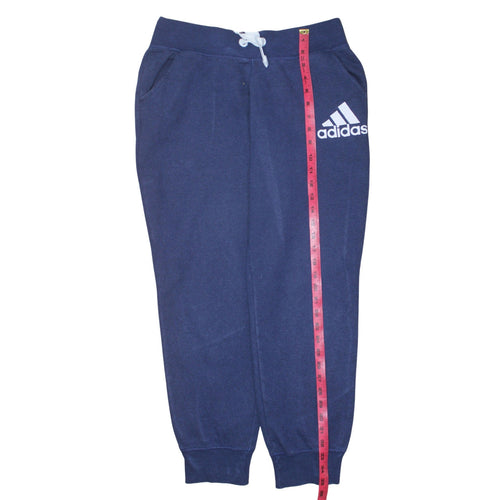 Adidas Womens Blue Jogger Sweatpants M 12-14 Regular Fit Activewear Trousers