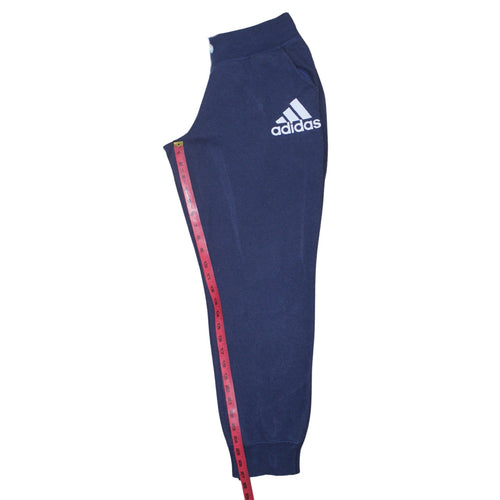 Adidas Womens Blue Jogger Sweatpants M 12-14 Regular Fit Activewear Trousers