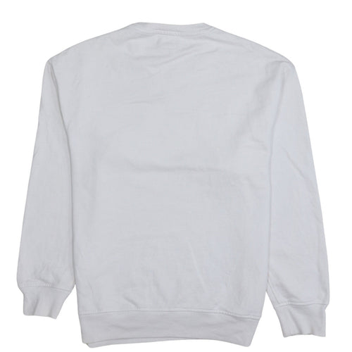 Levi's Men's White Relaxed Fit Crew Neck Logo Sweatshirt Size S
