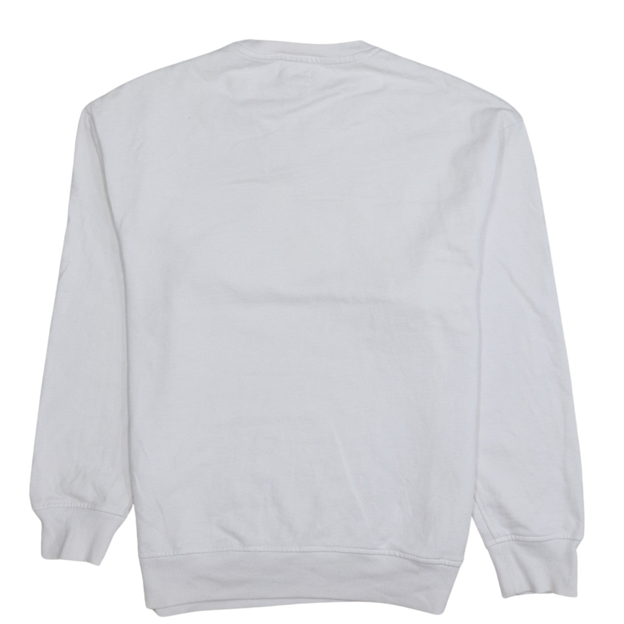 Levi's Men's White Relaxed Fit Crew Neck Logo Sweatshirt Size S