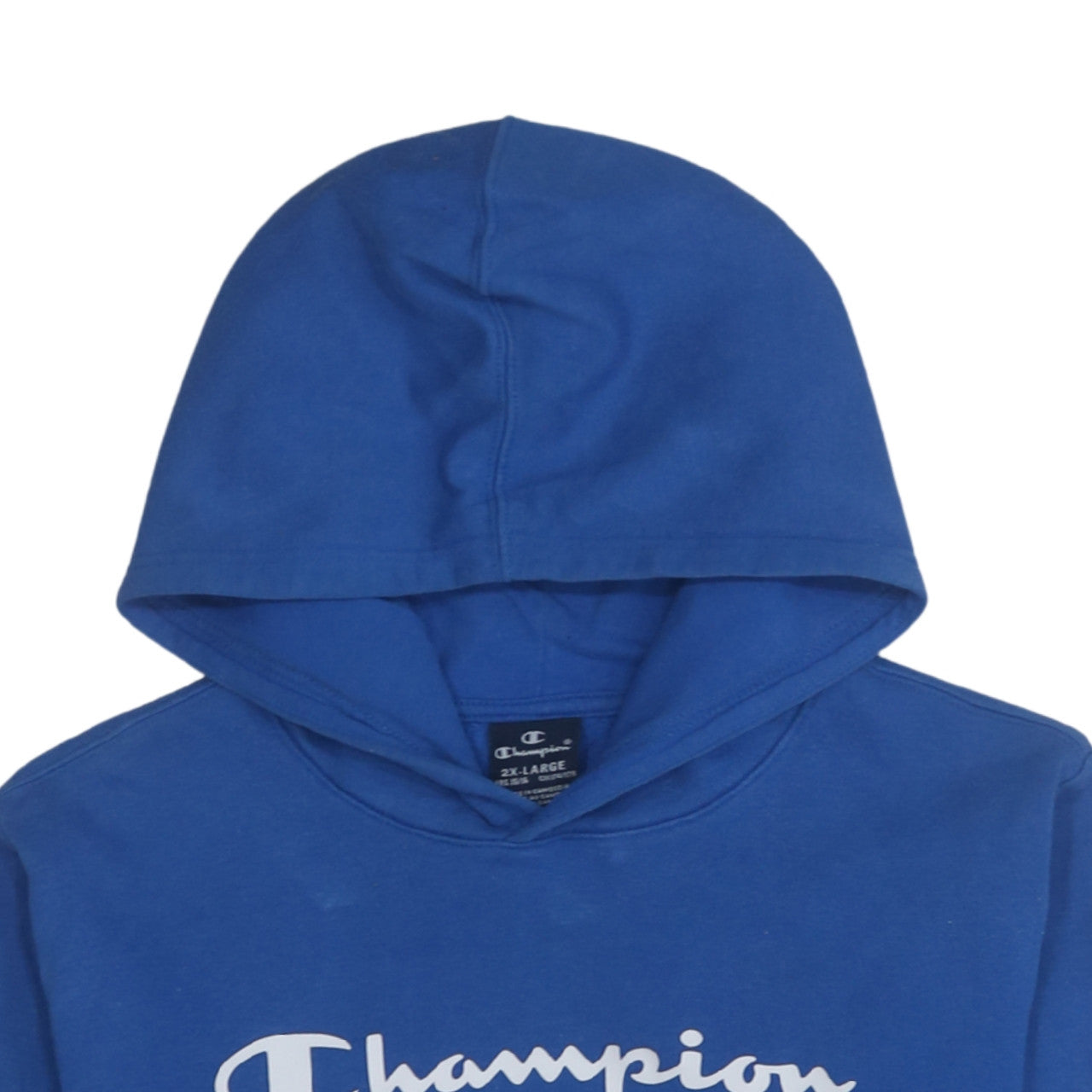 Champion Boys Blue Pullover Hoodie 15-16 Years Logo Graphic Fleece