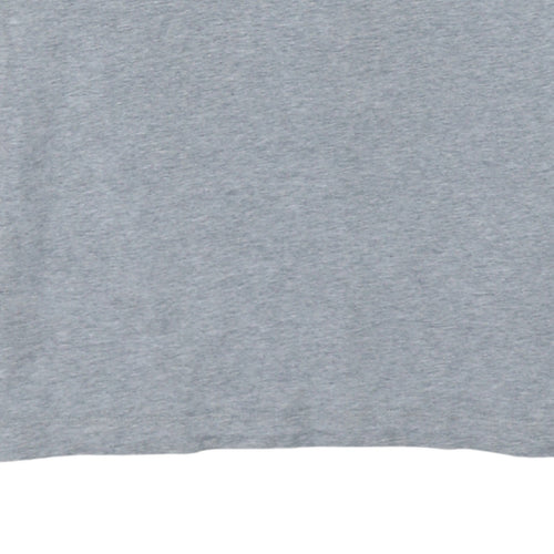Nike Men's Grey Swoosh Logo Short Sleeve Cotton T-Shirt Size S