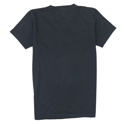 Emporio Armani EA7 Men's Black V-Neck Short Sleeve Cotton T-Shirt Size L