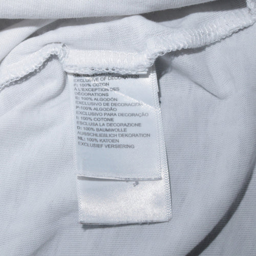 The North Face Men's White Crew Neck Cotton T-Shirt XS