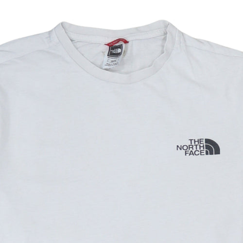 The North Face Men's White Crew Neck Cotton T-Shirt XS