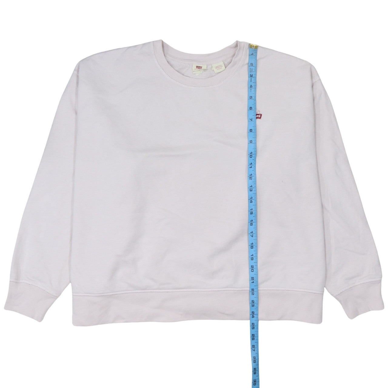 Levi's Women White Crew Neck Pullover Sweatshirt Size 3XL