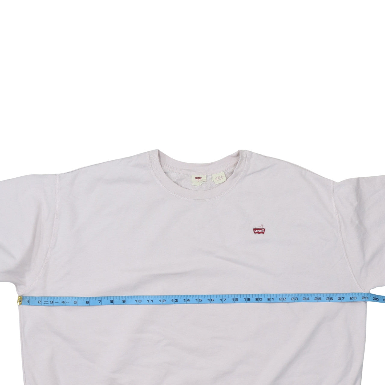 Levi's Women White Crew Neck Pullover Sweatshirt Size 3XL