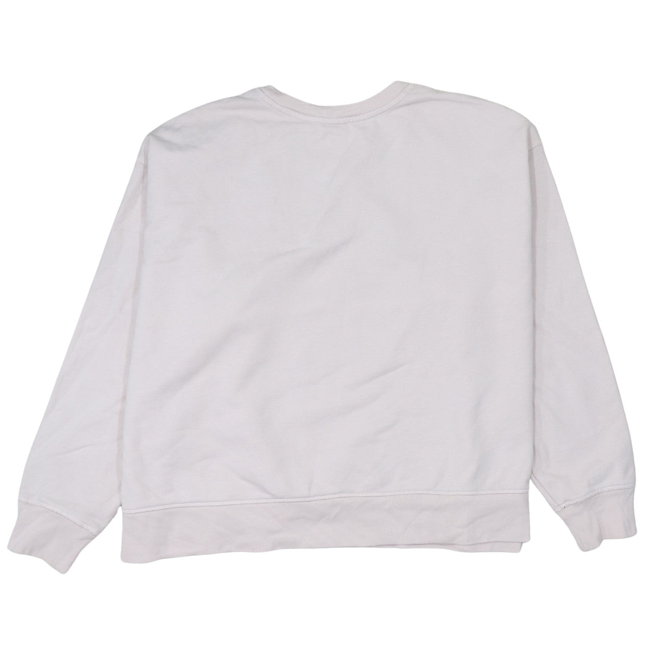 Levi's Women White Crew Neck Pullover Sweatshirt Size 3XL