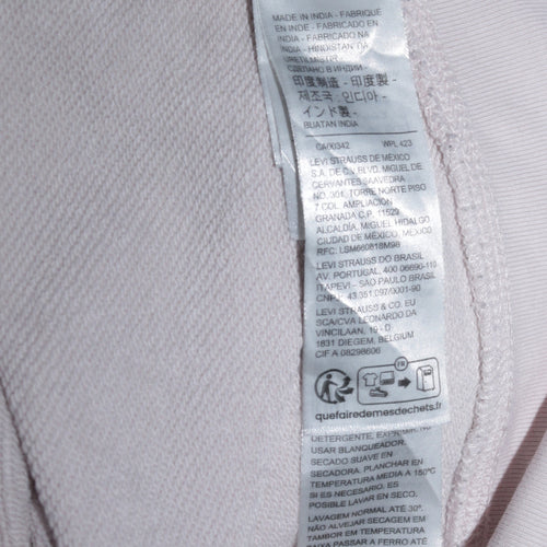 Levi's Women White Crew Neck Pullover Sweatshirt Size 3XL