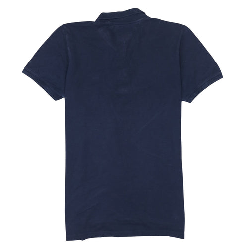 Tommy Jeans Men's Blue Cotton Polo Shirt Size L Classic Fit