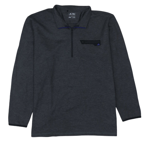 Adidas Men’s Grey 2XL 1/2 Zip Golf Sweatshirt Pullover