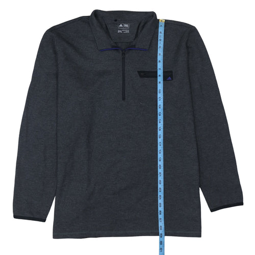 Adidas Men’s Grey 2XL 1/2 Zip Golf Sweatshirt Pullover