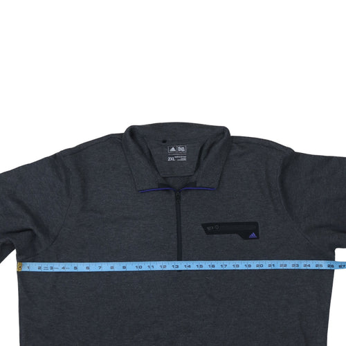 Adidas Men’s Grey 2XL 1/2 Zip Golf Sweatshirt Pullover