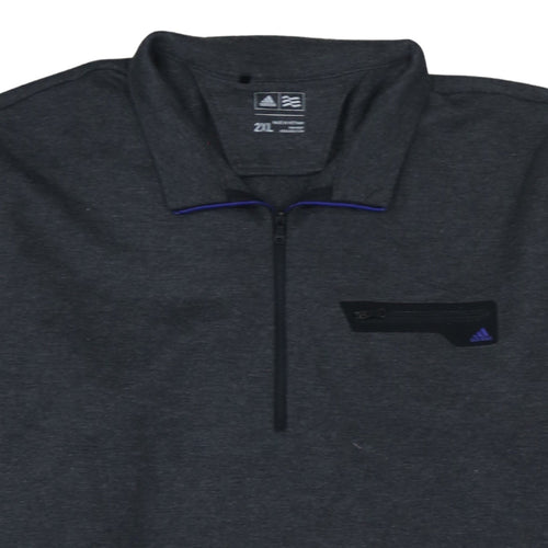Adidas Men’s Grey 2XL 1/2 Zip Golf Sweatshirt Pullover