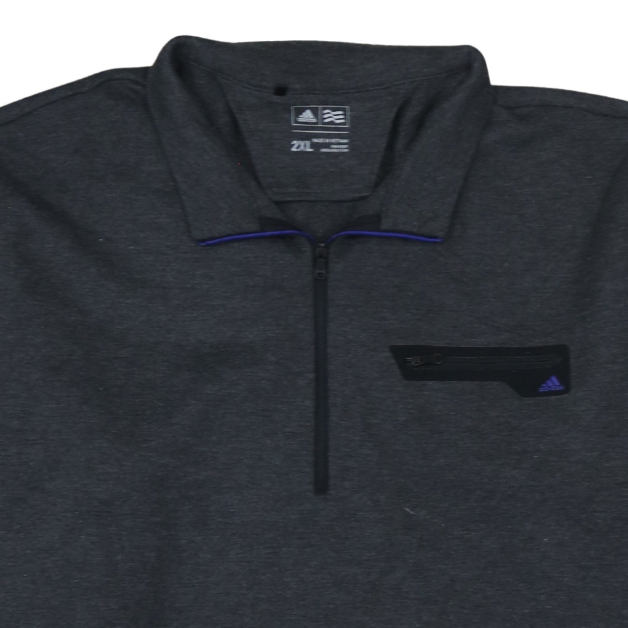 Adidas Men’s Grey 2XL 1/2 Zip Golf Sweatshirt Pullover