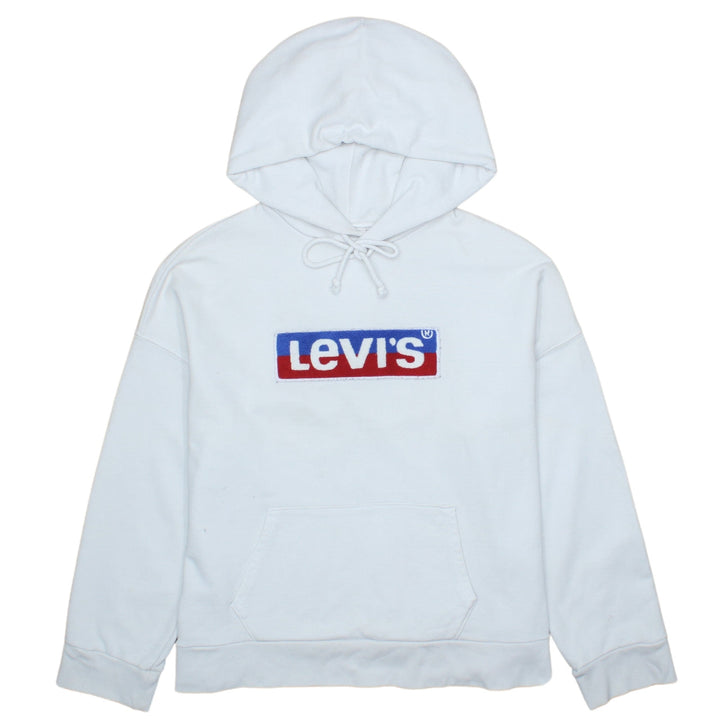 Levi's Men's White Pullover Logo Hoodie Size S Regular Fit