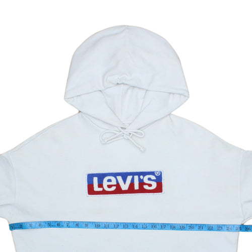 Levi's Men's White Pullover Logo Hoodie Size S Regular Fit