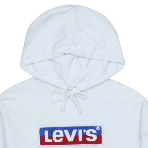 Levi's Men's White Pullover Logo Hoodie Size S Regular Fit