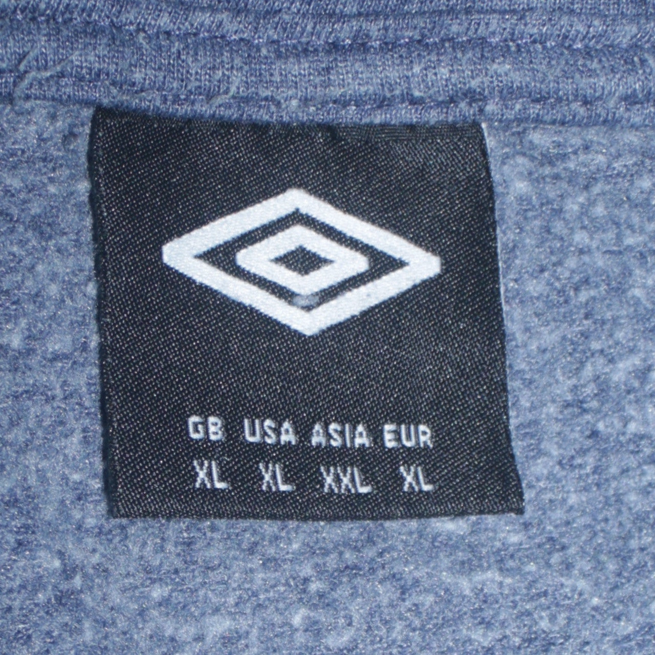 Umbro Men's Blue XL Pullover Hoodie Sports Fleece Sweatshirt