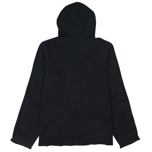 Adidas Women Black Full Zip Hoodie Cotton Blend Size M