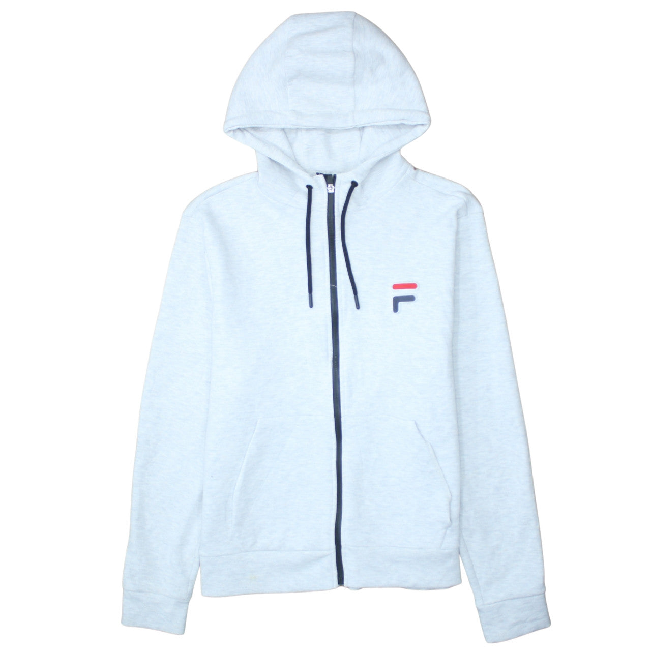 Fila Men's Grey Full Zip Hooded Sweatshirt XL Sports Style