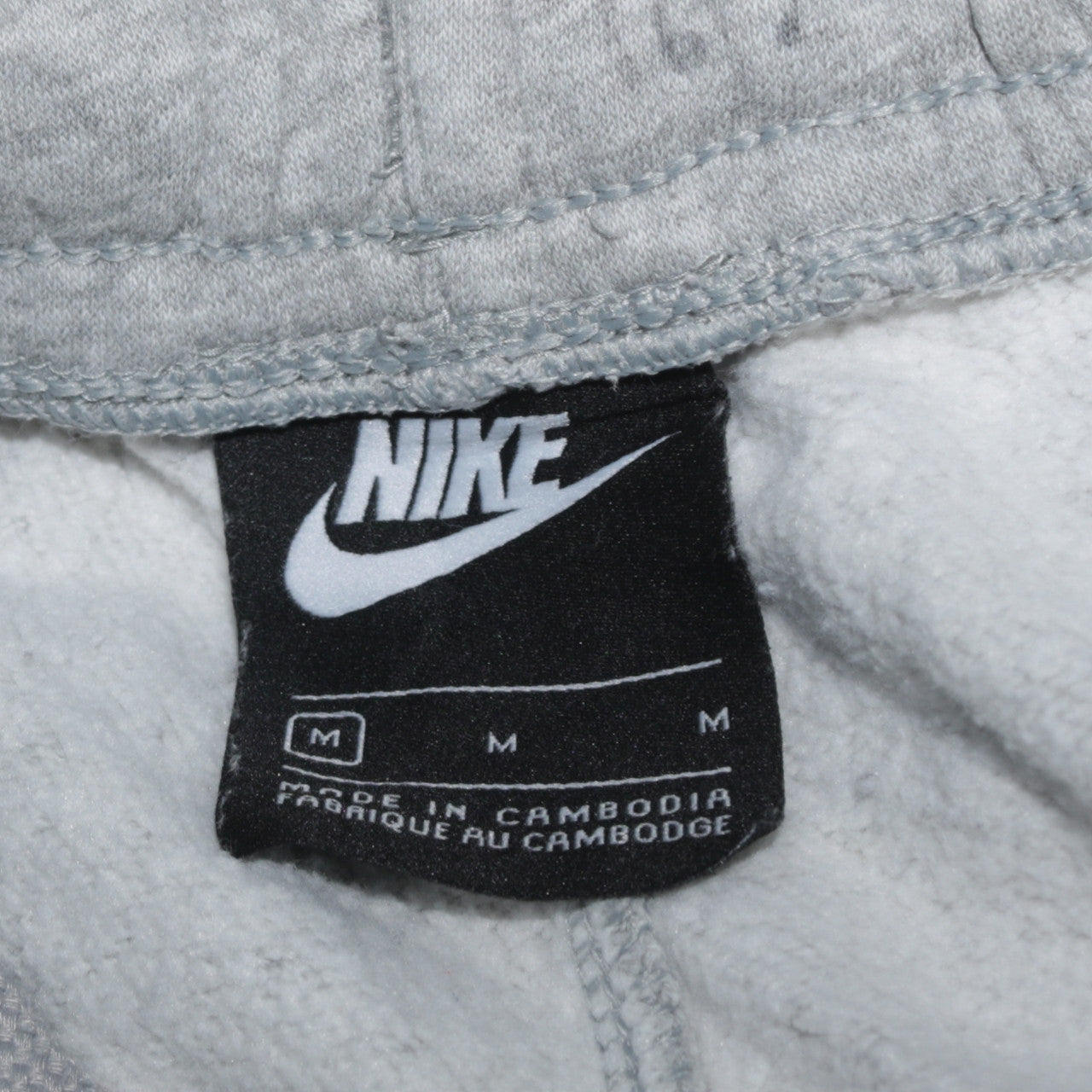 Nike Men's Grey Fleece Jogger Sweatpants Medium Regular Fit