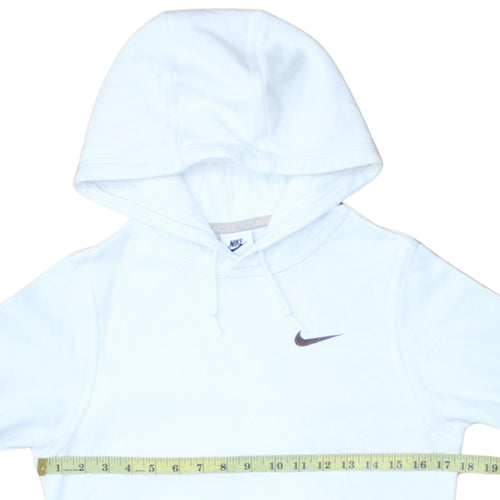 Nike Mens White XS Pullover Hoodie Fleece Sportswear Sweatshirt