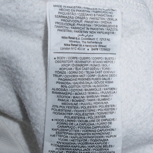 Nike Mens White XS Pullover Hoodie Fleece Sportswear Sweatshirt