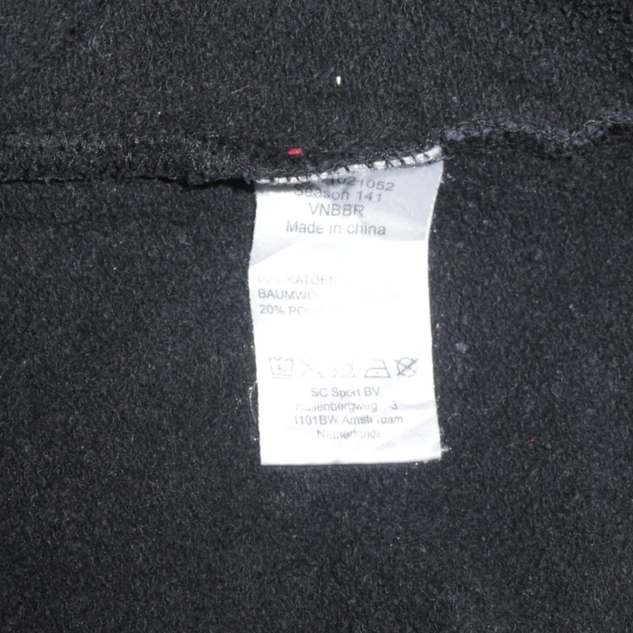 Champion Men's Black XL Track Jacket Full Zip Cotton Blend