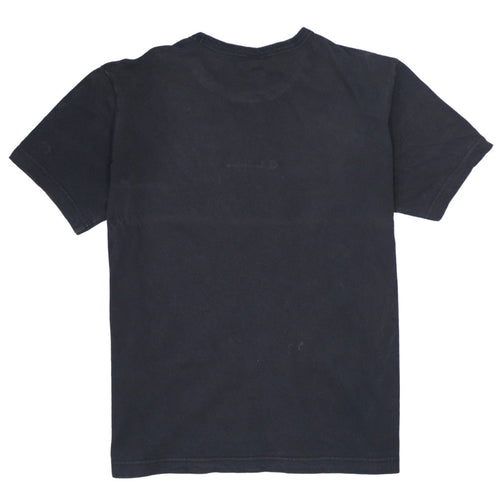 Champion Men's Black Small Cotton Crew Neck Logo T-Shirt