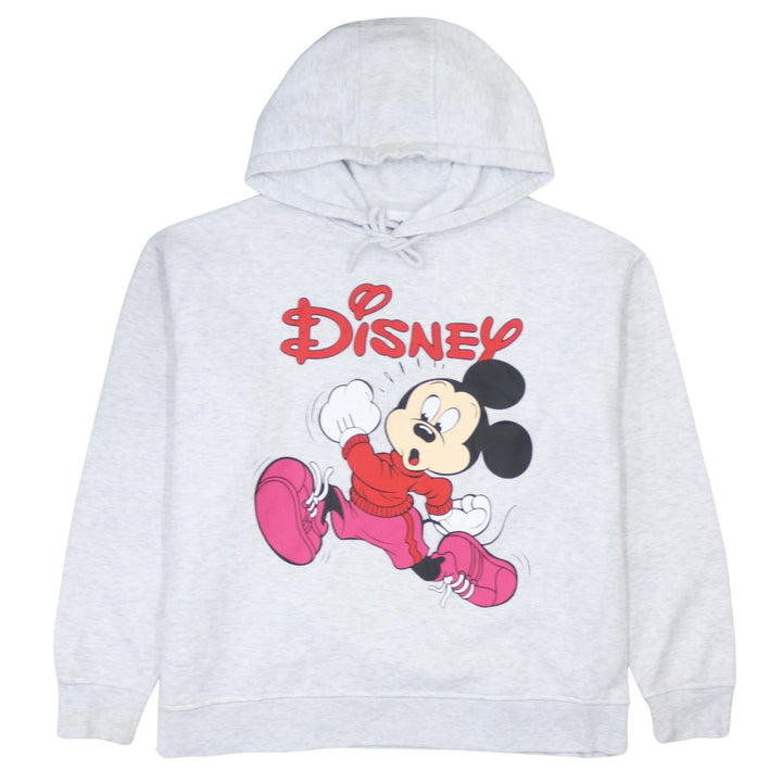 Disney Womens Grey Mickey Mouse Hoodie Size L 14/16 Primark Cares
