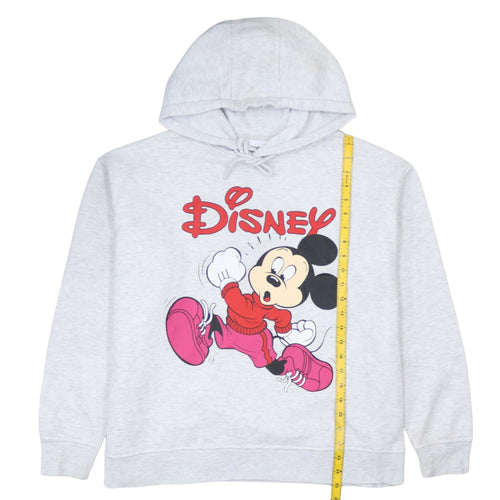 Disney Womens Grey Mickey Mouse Hoodie Size L 14/16 Primark Cares