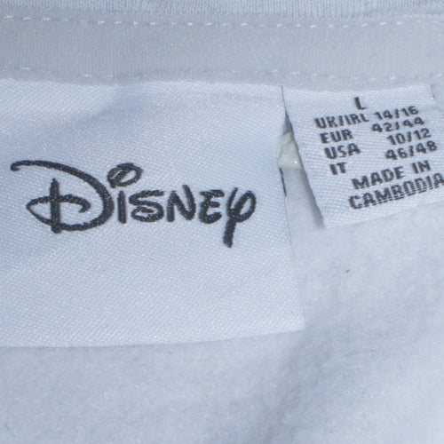Disney Womens Grey Mickey Mouse Hoodie Size L 14/16 Primark Cares