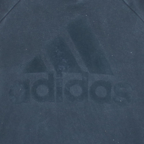 Adidas Womens Black Small Pullover Hoodie Long Sleeve Logo Sportswear