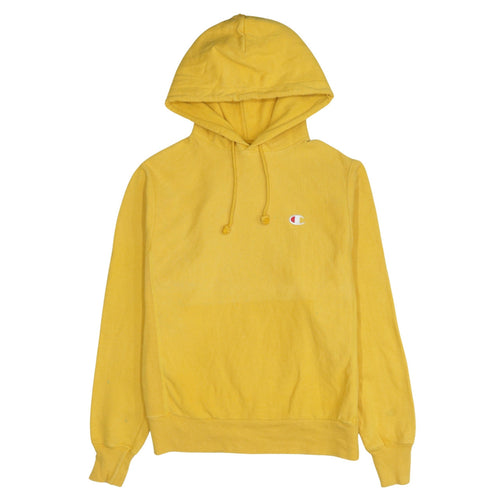Champion Men’s Yellow Reverse Weave Pullover Hoodie Small