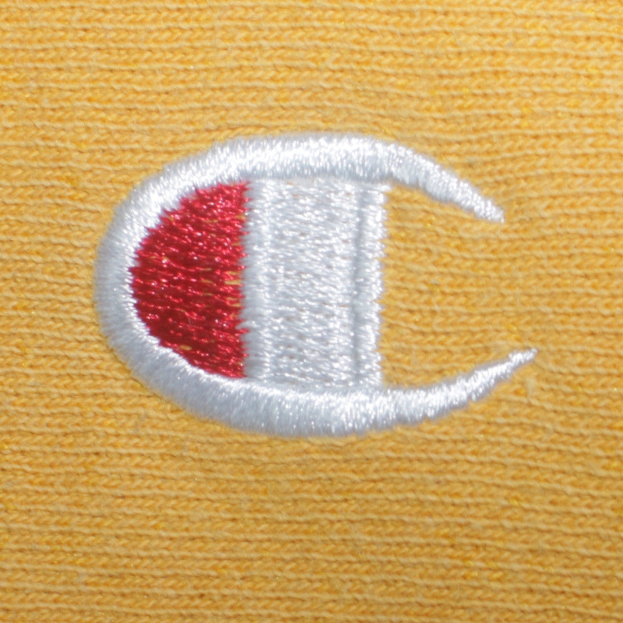 Champion Men’s Yellow Reverse Weave Pullover Hoodie Small
