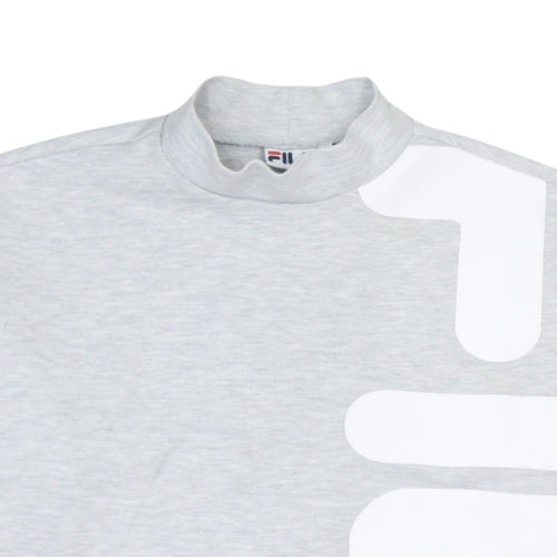 FILA Mens Grey Small Logo Pullover Sweatshirt