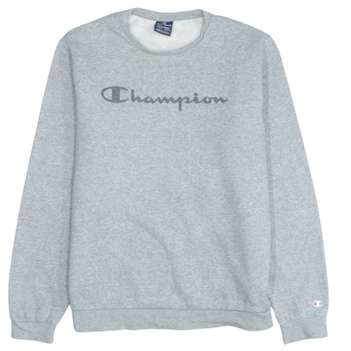 Champion Boys Grey 15-16 Years Crew Neck Pullover Sweatshirt